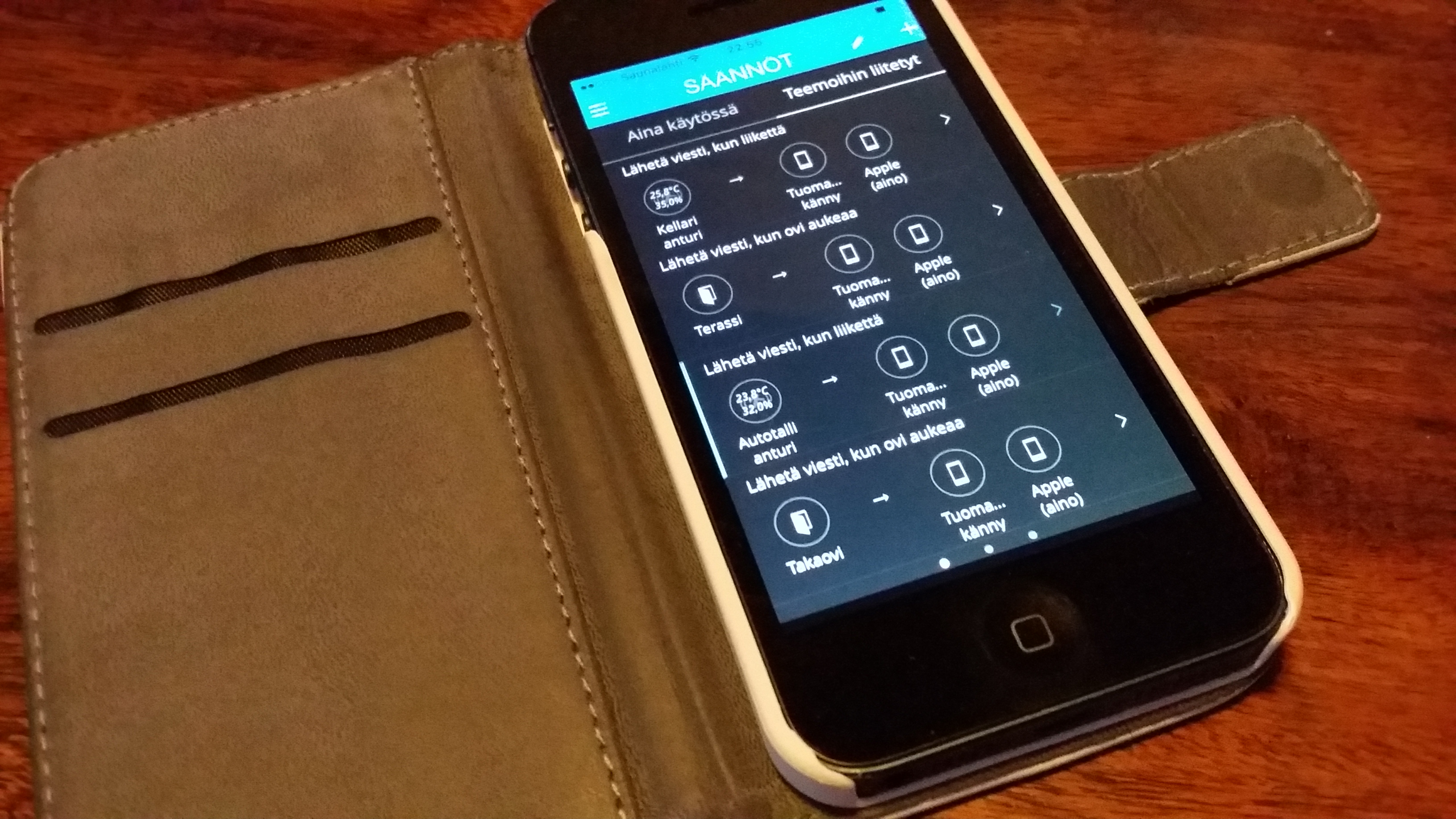Cozify säännöt iOS